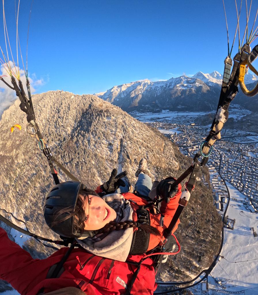 Paragliding Interlaken "Big Blue" Winter, view 4